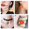 Halloween silicone mold earrings necklace Silicone mold cat witch pumpkin accessories details Picture